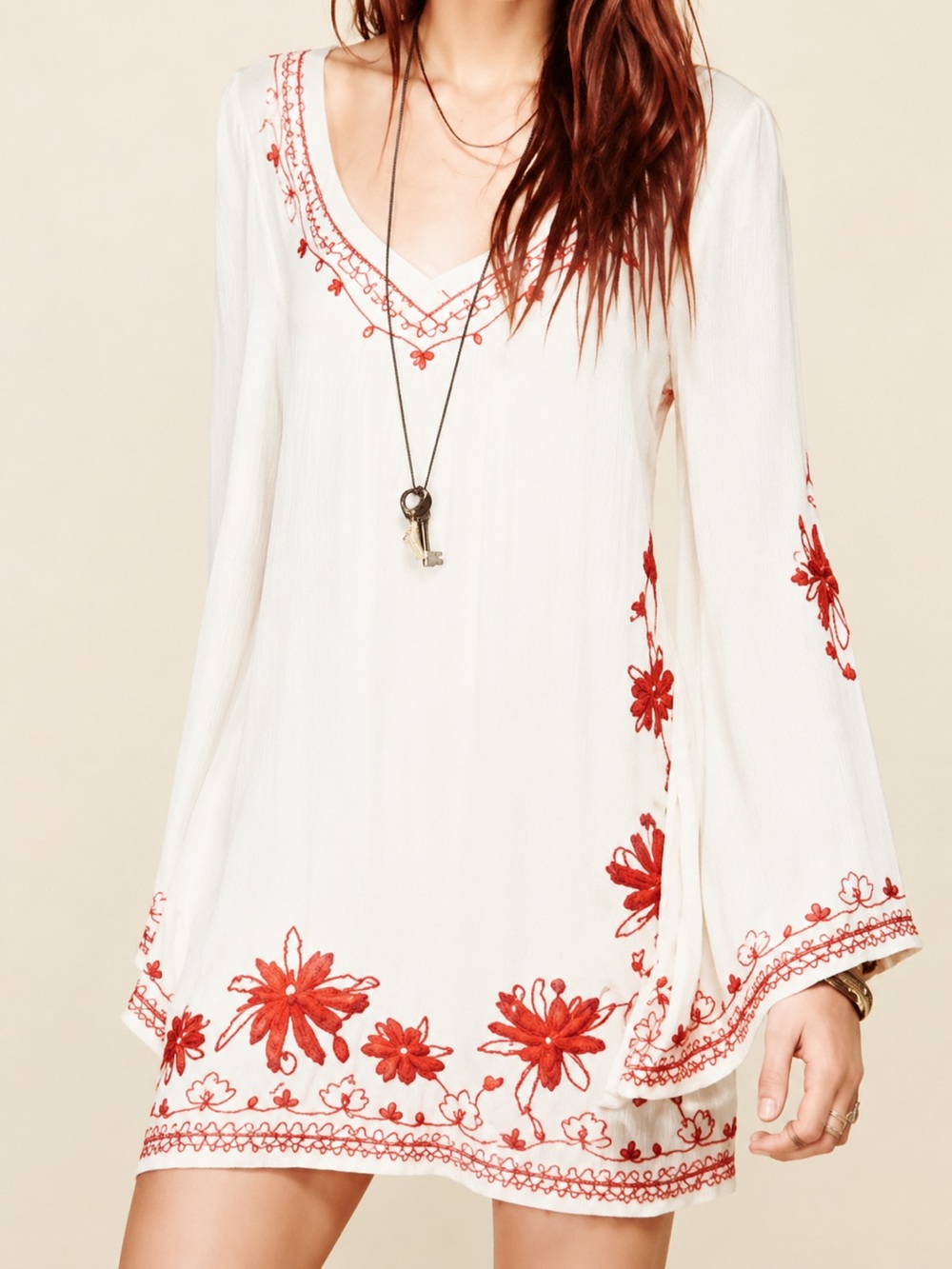Free People Skyfall embroidered dress
